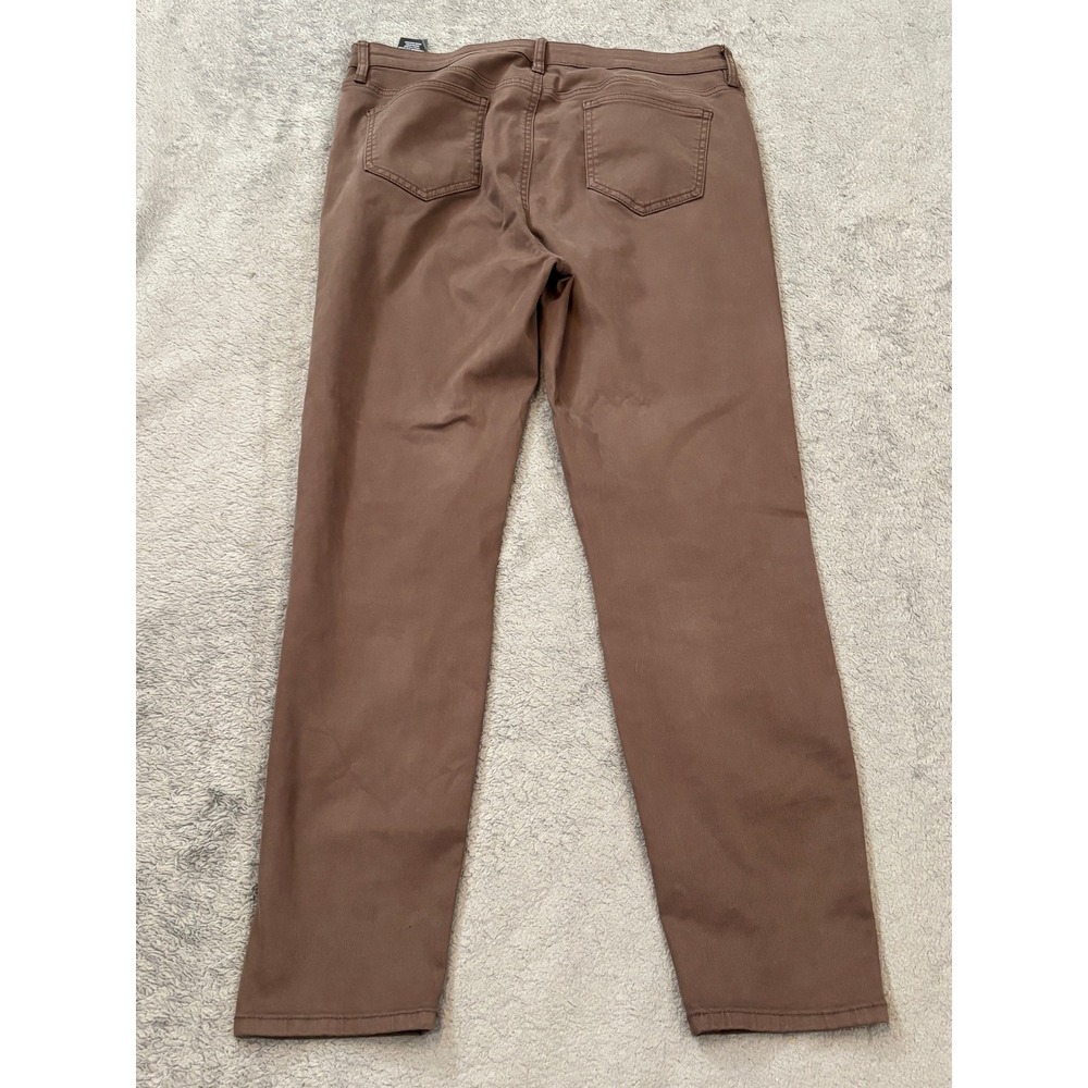 Buffalo David Bitton Hanna High Rise Skinny Pants Brown Soft Stretch 12/32 - Picture 8 of 9